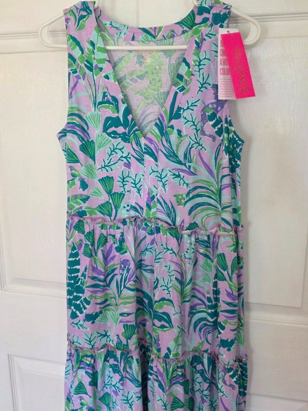 Lilly Pulitzer Sleeveless Tropical Print Dress - Picture 1 of 5